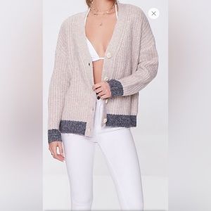 Colorblock Cardigan Sweater